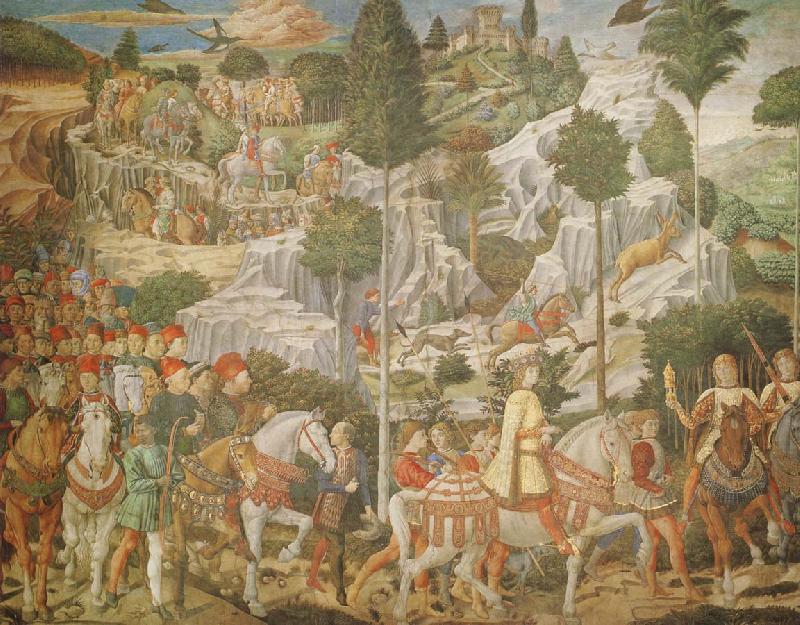 Procession of the Magi, Benozzo Gozzoli